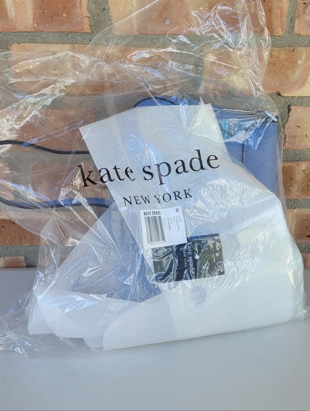 Kate Spade LIKE NEW Monica Flip Crossbody Bag in Thunderstorm Light Blue - Picture 13 of 13